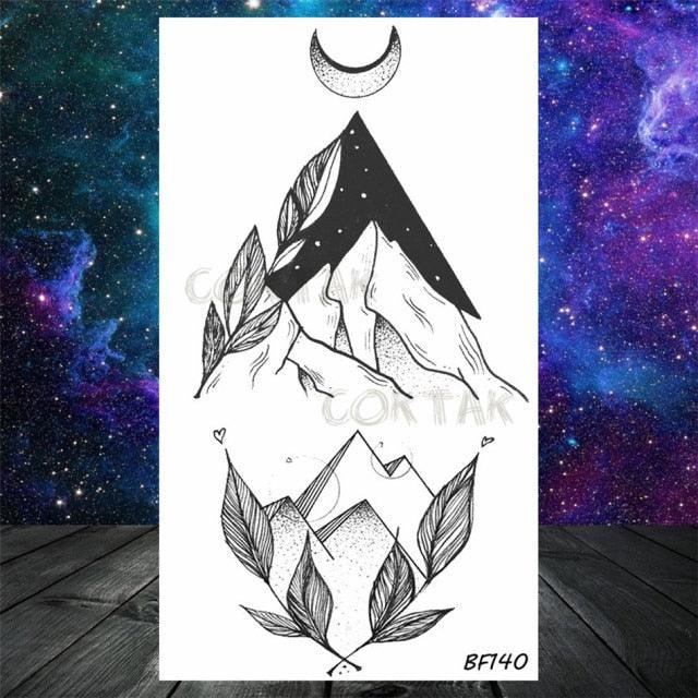 Realistic Small Planets Temporary Tattoos Arm Waterpoof Black Sticker Space Planets For Girls And Boys Stevvex