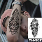 Realistic Temporary Lion Wolf Sticker Tattoo Waterproof  Elegant Body Arm Warrior Tattoo For Mens Stevvex