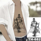 Realistic Temporary Lion Wolf Sticker Tattoo Waterproof  Elegant Body Arm Warrior Tattoo For Mens Stevvex