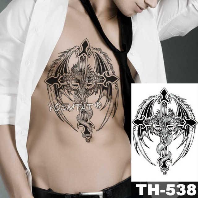 Realistic Temporary Lion Wolf Sticker Tattoo Waterproof  Elegant Body Arm Warrior Tattoo For Mens Stevvex