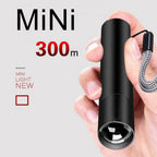 Rechargable Mini Portable Waterproof USB LED  Pocket LED Flashlight Hight Super Bright Flashlight Telescopic Zoom Water Resistant Torch  Great For Indoor/Outdoor Activities Night Camping Hiking Stevvex