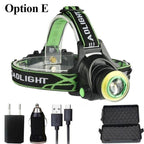 Rechargeable Adjustable 10000LM Led Headlamp Micro USB Charger Flashlight Head Lamp Portable Light Torch Flashlight For Night Work Camping Hiking  Walking Stevvex