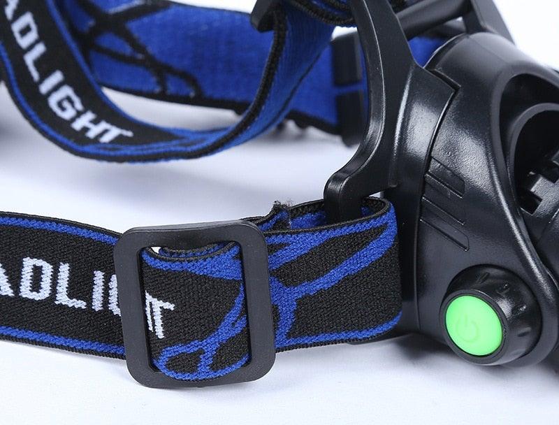 Rechargeable Adjustable 10000LM Led Headlamp Micro USB Charger Flashlight Head Lamp Portable Light Torch Flashlight For Night Work Camping Hiking  Walking Stevvex