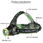 Rechargeable Adjustable 10000LM Led Headlamp Micro USB Charger Flashlight Head Lamp Portable Light Torch Flashlight For Night Work Camping Hiking  Walking Stevvex