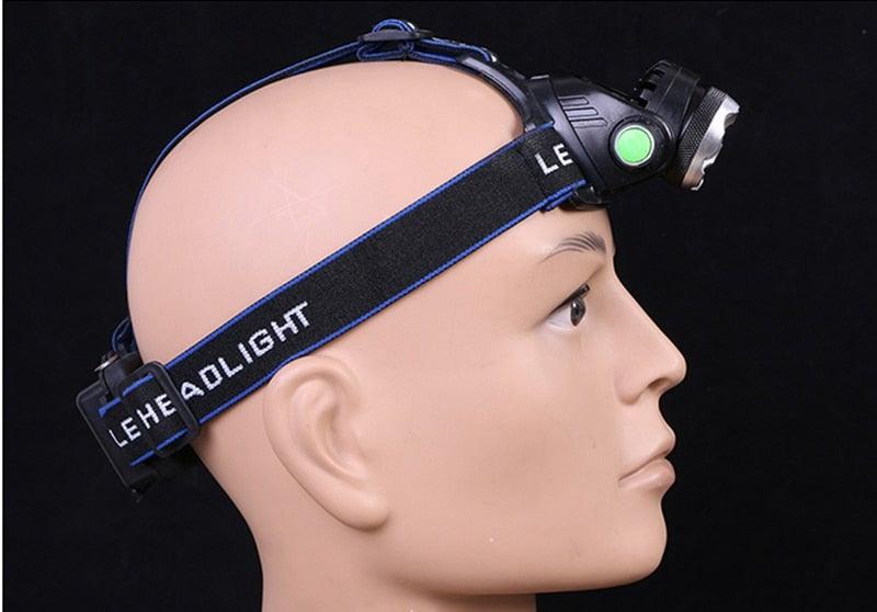 Rechargeable Adjustable 10000LM Led Headlamp Micro USB Charger Flashlight Head Lamp Portable Light Torch Flashlight For Night Work Camping Hiking  Walking Stevvex