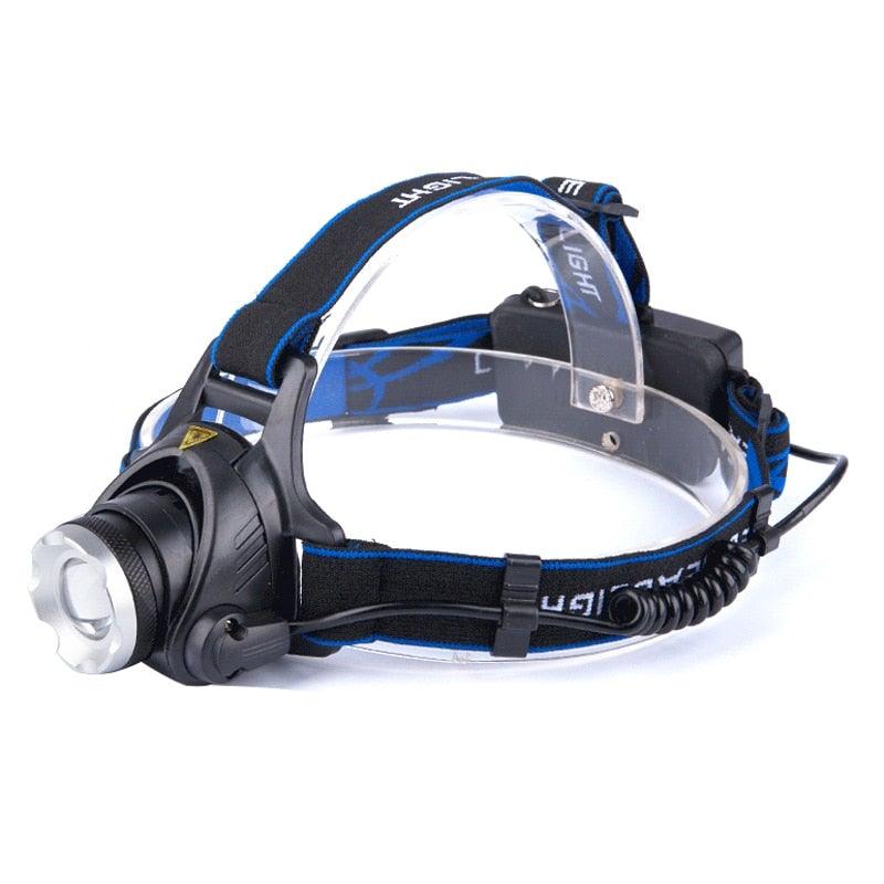 Rechargeable Adjustable 10000LM Led Headlamp Micro USB Charger Flashlight Head Lamp Portable Light Torch Flashlight For Night Work Camping Hiking  Walking Stevvex