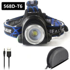 Rechargeable Adjustable 10000LM Led Headlamp Micro USB Charger Flashlight Head Lamp Portable Light Torch Flashlight For Night Work Camping Hiking  Walking Stevvex