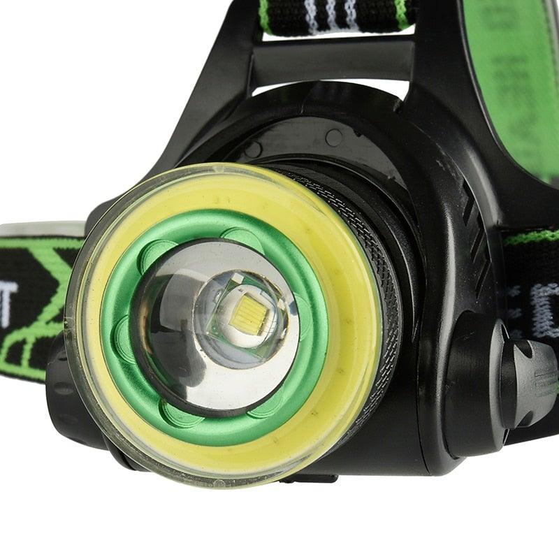 Rechargeable Adjustable 10000LM Led Headlamp Micro USB Charger Flashlight Head Lamp Portable Light Torch Flashlight For Night Work Camping Hiking  Walking Stevvex