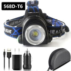 Rechargeable Adjustable 10000LM Led Headlamp Micro USB Charger Flashlight Head Lamp Portable Light Torch Flashlight For Night Work Camping Hiking  Walking Stevvex