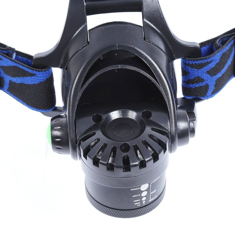Rechargeable Adjustable 10000LM Led Headlamp Micro USB Charger Flashlight Head Lamp Portable Light Torch Flashlight For Night Work Camping Hiking  Walking Stevvex
