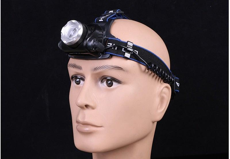 Rechargeable Adjustable 10000LM Led Headlamp Micro USB Charger Flashlight Head Lamp Portable Light Torch Flashlight For Night Work Camping Hiking  Walking Stevvex