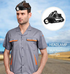 Rechargeable Adjustable Brightest Zoomable Powerful XHP160 LED Headlamp Waterproof Headlight  Power Bank 18650 Battery Headlamps For Hiking Camping Fishing Running Stevvex