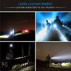 Rechargeable Adjustable  Flashlight High Lumen Powerful Waterproof Portable Cree USB LED Super Bright Flashlight Pocket Size Torch Light For Camping Hiking Riding Stevvex