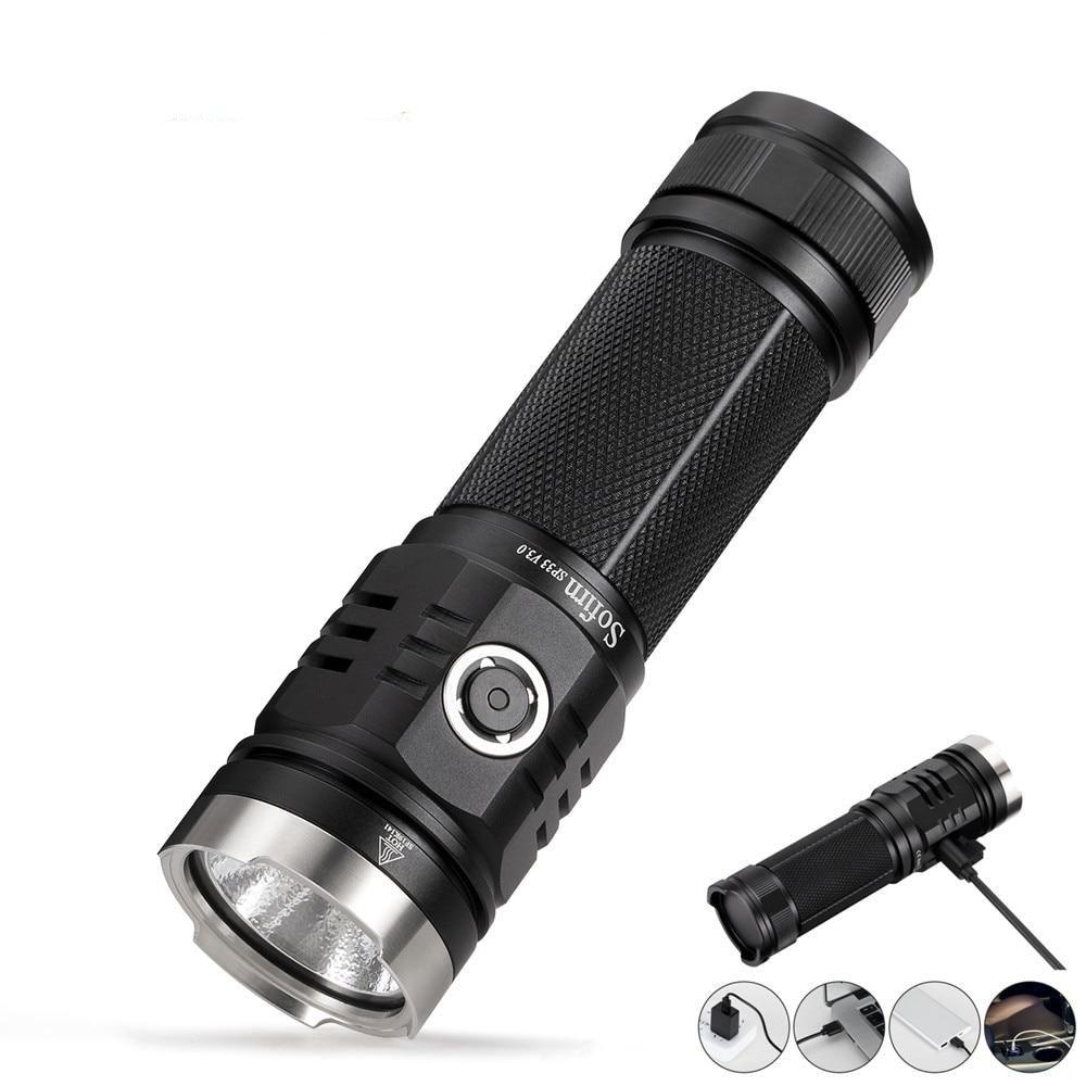 Rechargeable Adjustable  Flashlight High Lumen Powerful Waterproof Portable Cree USB LED Super Bright Flashlight Pocket Size Torch Light For Camping Hiking Riding Stevvex
