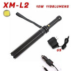 Rechargeable Adjustable LED Flashlights High Lumen Super Bright Handheld Waterproof Zoomable Portable Flashlight For Outdoor Baseball Bat Hiking CampingSelf Defense Stevvex