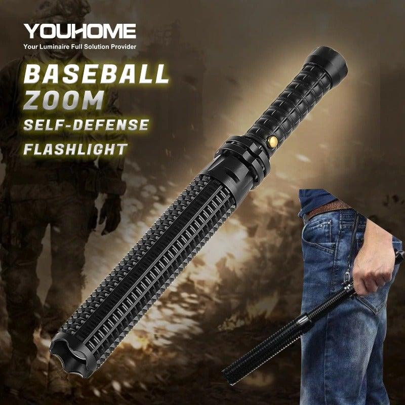 Rechargeable Adjustable LED Flashlights High Lumen Super Bright Handheld Waterproof Zoomable Portable Flashlight For Outdoor Baseball Bat Hiking CampingSelf Defense Stevvex