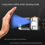 Rechargeable Adjustable LED Headlight Strong Light Zoomable Long-distance Waterproof Super Bright Head-mounted Led Headlamp For Hiking Night Fishing Outdoor Miner's Lamp Stevvex