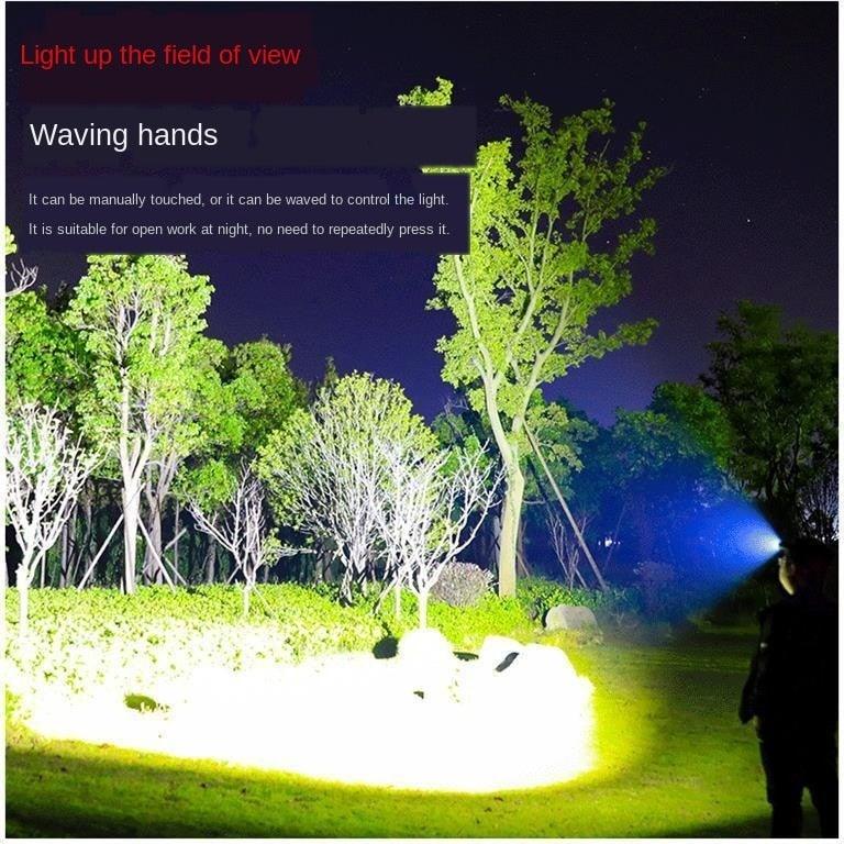 Rechargeable Adjustable LED Headlight Strong Light Zoomable Long-distance Waterproof Super Bright Head-mounted Led Headlamp For Hiking Night Fishing Outdoor Miner's Lamp Stevvex