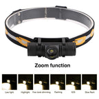 Rechargeable  Adjustable LED Power Headlamp USB Flashlight Waterproof  Headlight Torch  Light Work Lamp  For Outdoors Camping Running  Survival Hiking Stevvex