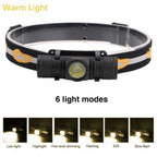 Rechargeable  Adjustable LED Power Headlamp USB Flashlight Waterproof  Headlight Torch  Light Work Lamp  For Outdoors Camping Running  Survival Hiking Stevvex