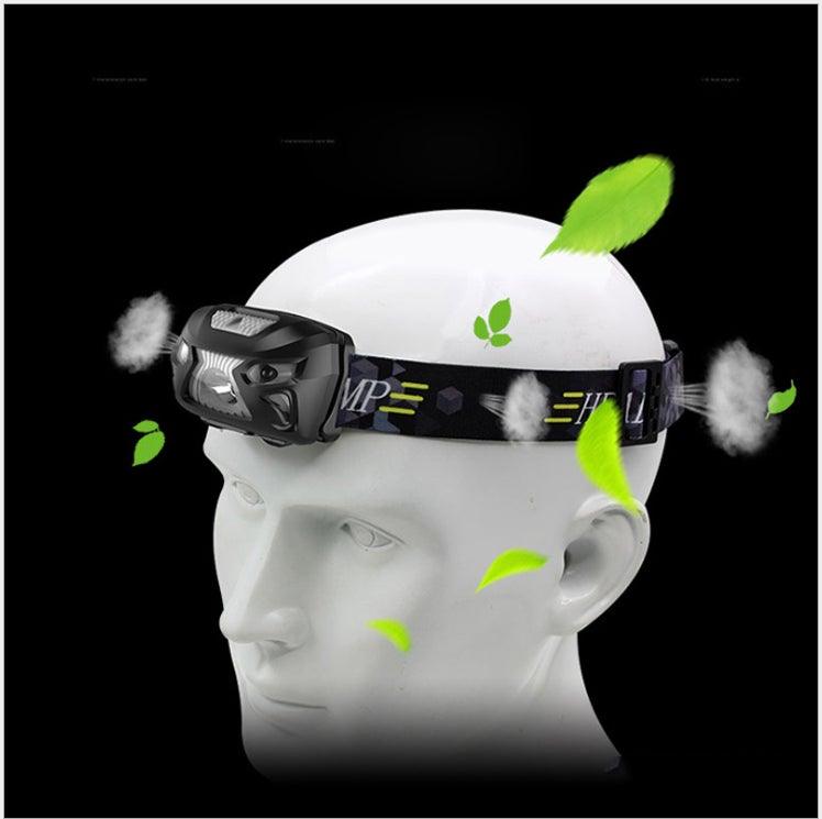 Rechargeable Adjustable  LED USB Headlight Powerfull Elastic High Lumens Headband Headlamp Motion Sensor Flashlight For Adults Kids Running Camping Hiking Camping Stevvex