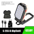 Rechargeable Adjustable USB LED Portable Charger Battery High Capacity with Digital Display LCD Screen Waterproof Flashlight COB Work Light For Repairing Outdoor Camping Stevvex