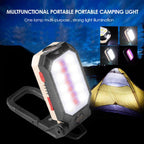 Rechargeable Adjustable USB LED Portable Charger Battery High Capacity with Digital Display LCD Screen Waterproof Flashlight COB Work Light For Repairing Outdoor Camping Stevvex