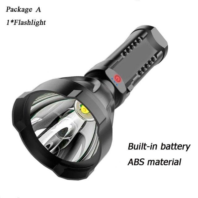 Rechargeable Adjustable USB LED Portable Rotary High Lumen Zoombale Super Strong Flashlight  Ultra-bright For Long-range  Outdoor  Camping Fishing Hiking Riding Walking Jogging Flashlight Stevvex