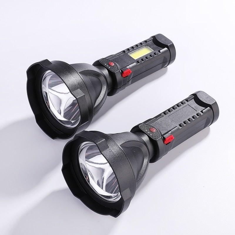 Rechargeable Adjustable USB LED Portable Rotary High Lumen Zoombale Super Strong Flashlight  Ultra-bright For Long-range  Outdoor  Camping Fishing Hiking Riding Walking Jogging Flashlight Stevvex