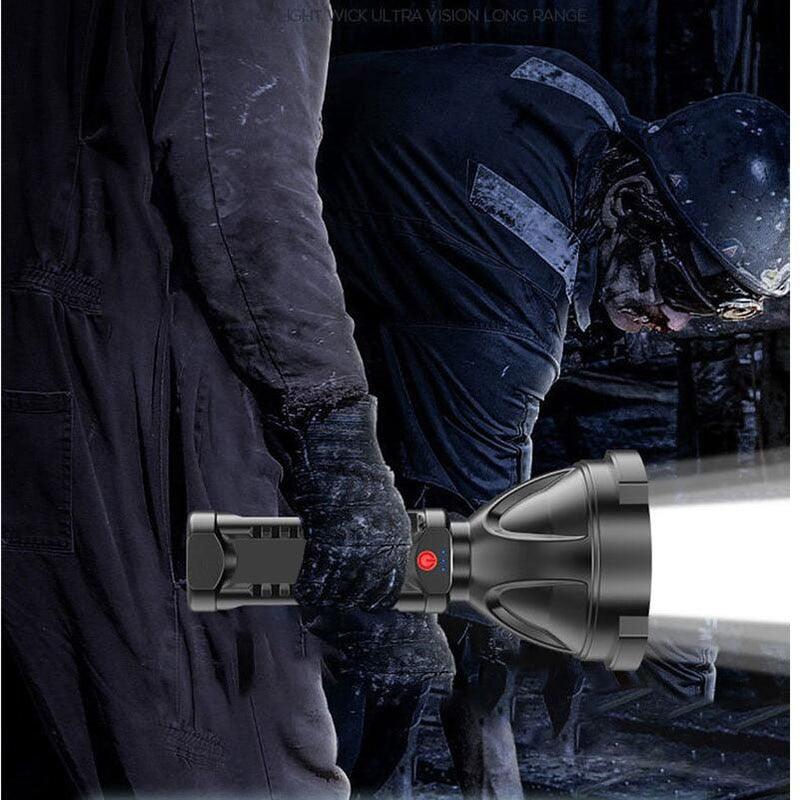 Rechargeable Adjustable USB LED Portable Rotary High Lumen Zoombale Super Strong Flashlight  Ultra-bright For Long-range  Outdoor  Camping Fishing Hiking Riding Walking Jogging Flashlight Stevvex