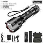 Rechargeable Adjustable Zoomable Waterproof LED Flashlight Super bright LED Tactical Torch Flashlight For Night Riding Camping Hiking Hunting & Indoor Activities Stevvex