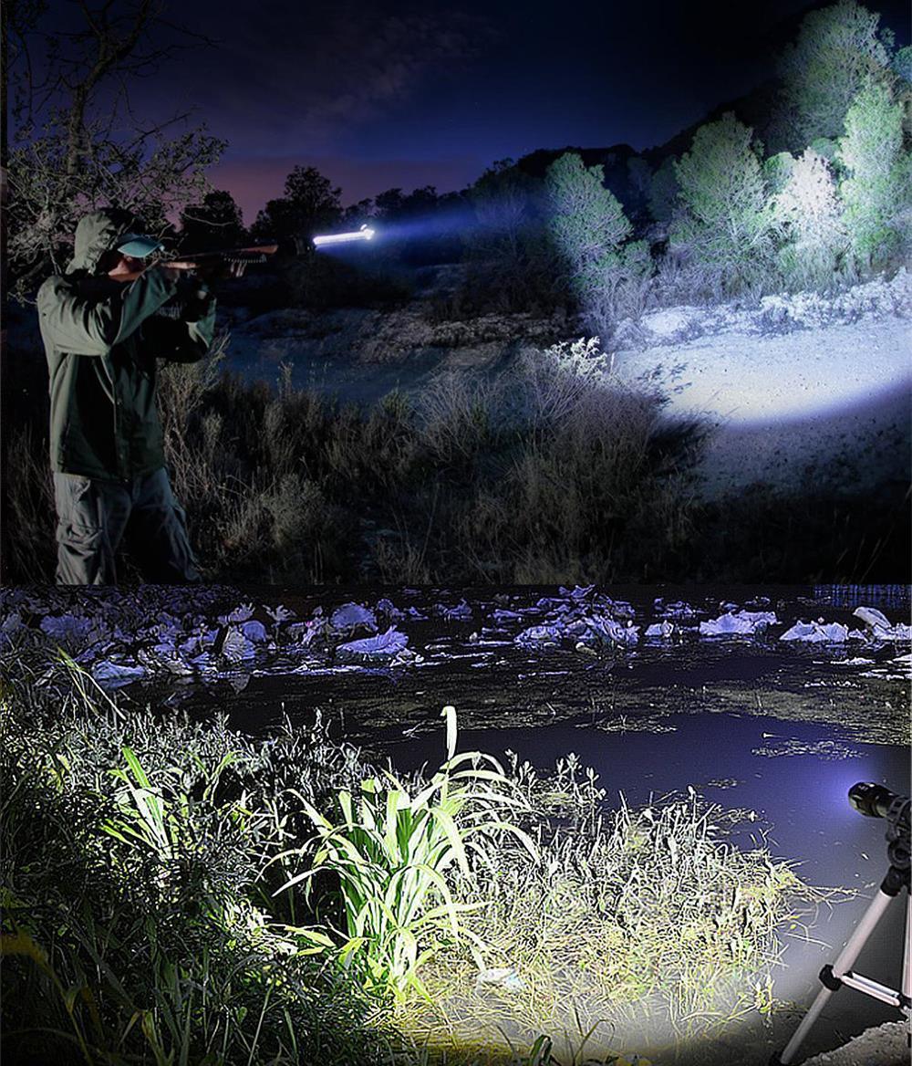 Rechargeable Adjustable Zoomable Waterproof LED Flashlight Super bright LED Tactical Torch Flashlight For Night Riding Camping Hiking Hunting & Indoor Activities Stevvex