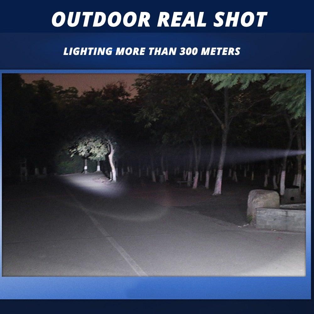 Rechargeable Adjustable Zoomable Waterproof LED Flashlight Super bright LED Tactical Torch Flashlight For Night Riding Camping Hiking Hunting & Indoor Activities Stevvex