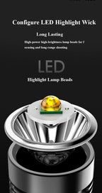 Rechargeable Handheld Flashlights Waterproof  3 Switch Mode Powerful High Lumens Spotlight Fashlight High Power Portable LED Waterproof Outdoor Long Lasting Spot Light Flashlight For Home & Outdoor Use Stevvex