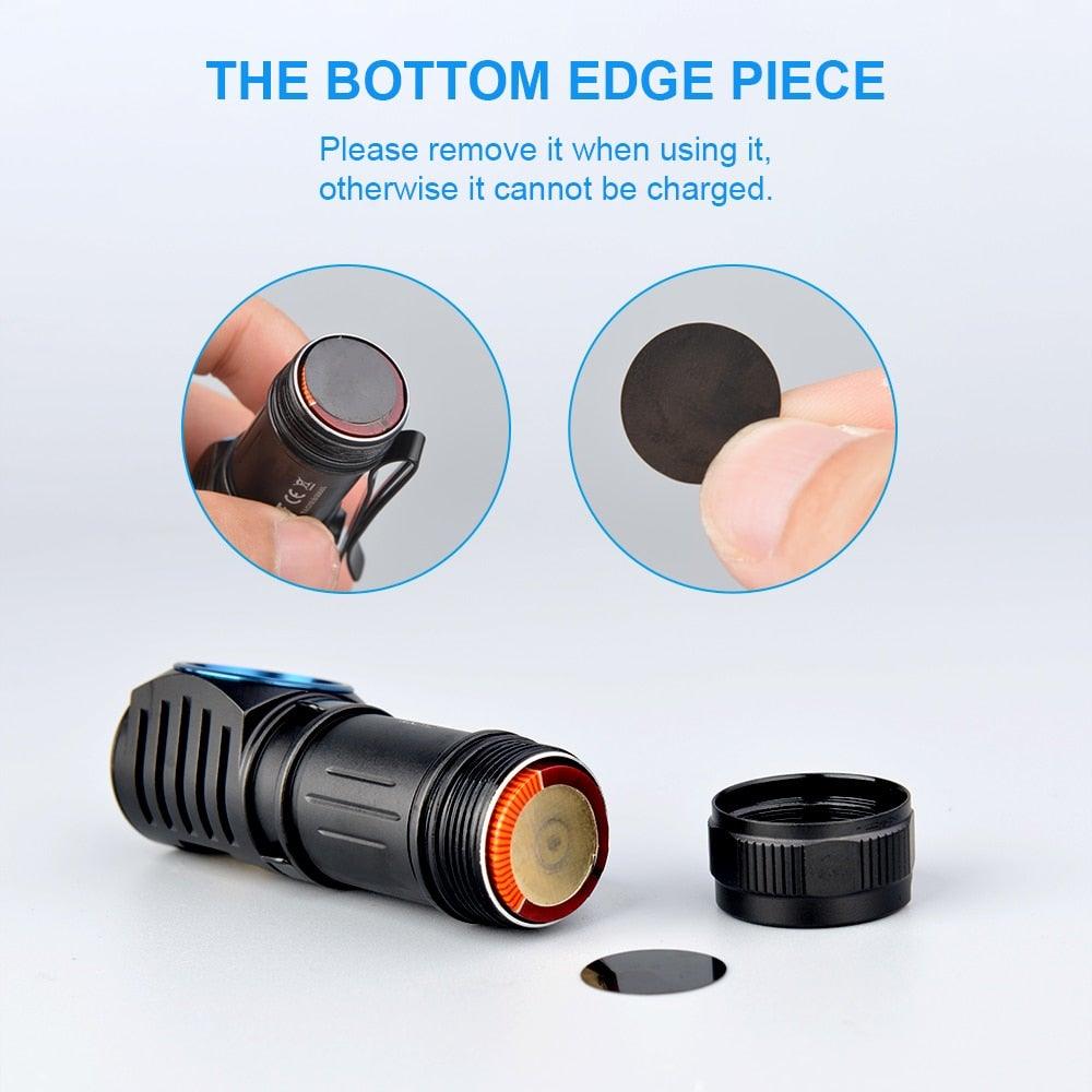 Rechargeable High Lumen Super Bright Powerful LED CREE XP-L HI  Flashlight Magnetic Water & Impact Resistant Handheld Flashlights  For Outdoor Camping Hiking Riding Stevvex