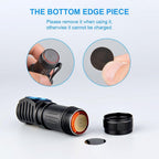 Rechargeable High Lumen Super Bright Powerful LED CREE XP-L HI  Flashlight Magnetic Water & Impact Resistant Handheld Flashlights  For Outdoor Camping Hiking Riding Stevvex