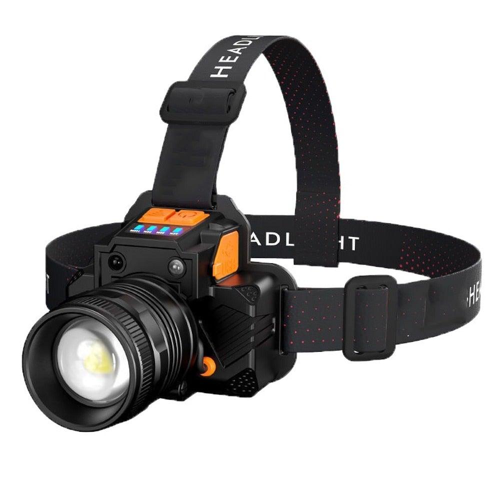Rechargeable High Lumens Work Headlight Ultra Bright Headlamp LED Headlight Sensor Powerful  Head Lamp Waterproof Flashlight For Adults Running Hiking Camping Fishing Stevvex