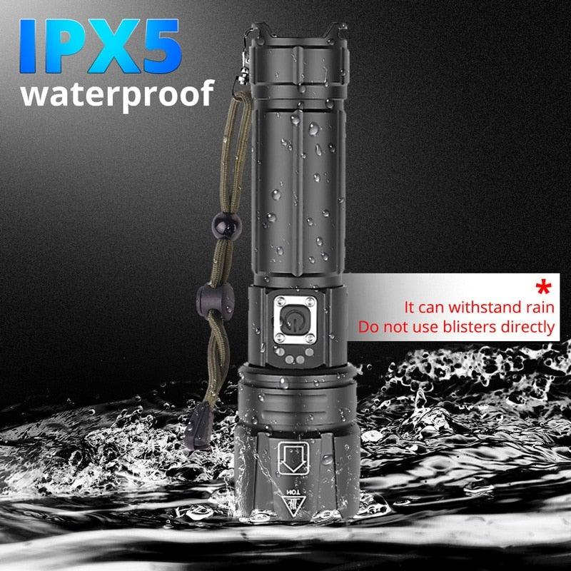 Rechargeable LED Flashlight High Lumen USB Ultra Bright Adjustable Powerful Zoomable Flashlight Water Resistant For  Daily Household and Outdoor Camping Hiking Riding Running Stevvex