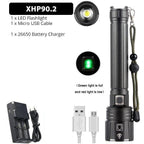 Rechargeable LED Flashlight High Lumen USB Ultra Bright Adjustable Powerful Zoomable Flashlight Water Resistant For  Daily Household and Outdoor Camping Hiking Riding Running Stevvex