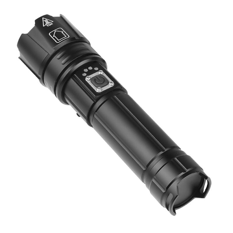Rechargeable LED Flashlight High Lumen USB Ultra Bright Adjustable Powerful Zoomable Flashlight Water Resistant For  Daily Household and Outdoor Camping Hiking Riding Running Stevvex