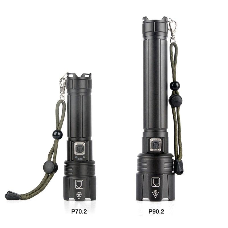 Rechargeable LED Flashlight High Lumen USB Ultra Bright Adjustable Powerful Zoomable Flashlight Water Resistant For  Daily Household and Outdoor Camping Hiking Riding Running Stevvex