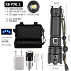 Rechargeable LED Flashlight High Lumen USB Ultra Bright Adjustable Powerful Zoomable Flashlight Water Resistant For  Daily Household and Outdoor Camping Hiking Riding Running Stevvex