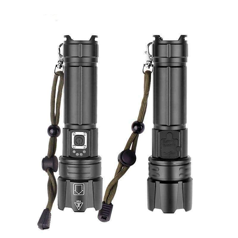 Rechargeable LED Flashlight High Lumen USB Ultra Bright Adjustable Powerful Zoomable Flashlight Water Resistant For  Daily Household and Outdoor Camping Hiking Riding Running Stevvex
