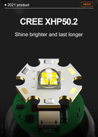 Rechargeable LED Flashlights High Lumens Waterproof Zoomable Super Bright Tactical Flashlight Powerful  USB LED CREE Flashlight  Hand Lamp For Hiking Camping Household Outdoor Sport Stevvex