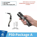 Rechargeable LED Flashlights Waterproof Hnadheld Super Bright High Lumens  Zoomable Powerful Lamp Bead Flashlight Torch For Outdoor & Indoor Camping Running Fishing Hiking Lamp Stevvex