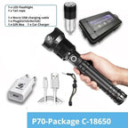 Rechargeable LED Flashlights Waterproof Hnadheld Super Bright High Lumens  Zoomable Powerful Lamp Bead Flashlight Torch For Outdoor & Indoor Camping Running Fishing Hiking Lamp Stevvex