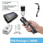 Rechargeable LED Flashlights Waterproof Hnadheld Super Bright High Lumens  Zoomable Powerful Lamp Bead Flashlight Torch For Outdoor & Indoor Camping Running Fishing Hiking Lamp Stevvex