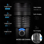 Rechargeable LED Flashlights Waterproof Hnadheld Super Bright High Lumens  Zoomable Powerful Lamp Bead Flashlight Torch For Outdoor & Indoor Camping Running Fishing Hiking Lamp Stevvex