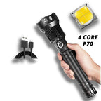 Rechargeable LED Flashlights Waterproof Hnadheld Super Bright High Lumens  Zoomable Powerful Lamp Bead Flashlight Torch For Outdoor & Indoor Camping Running Fishing Hiking Lamp Stevvex