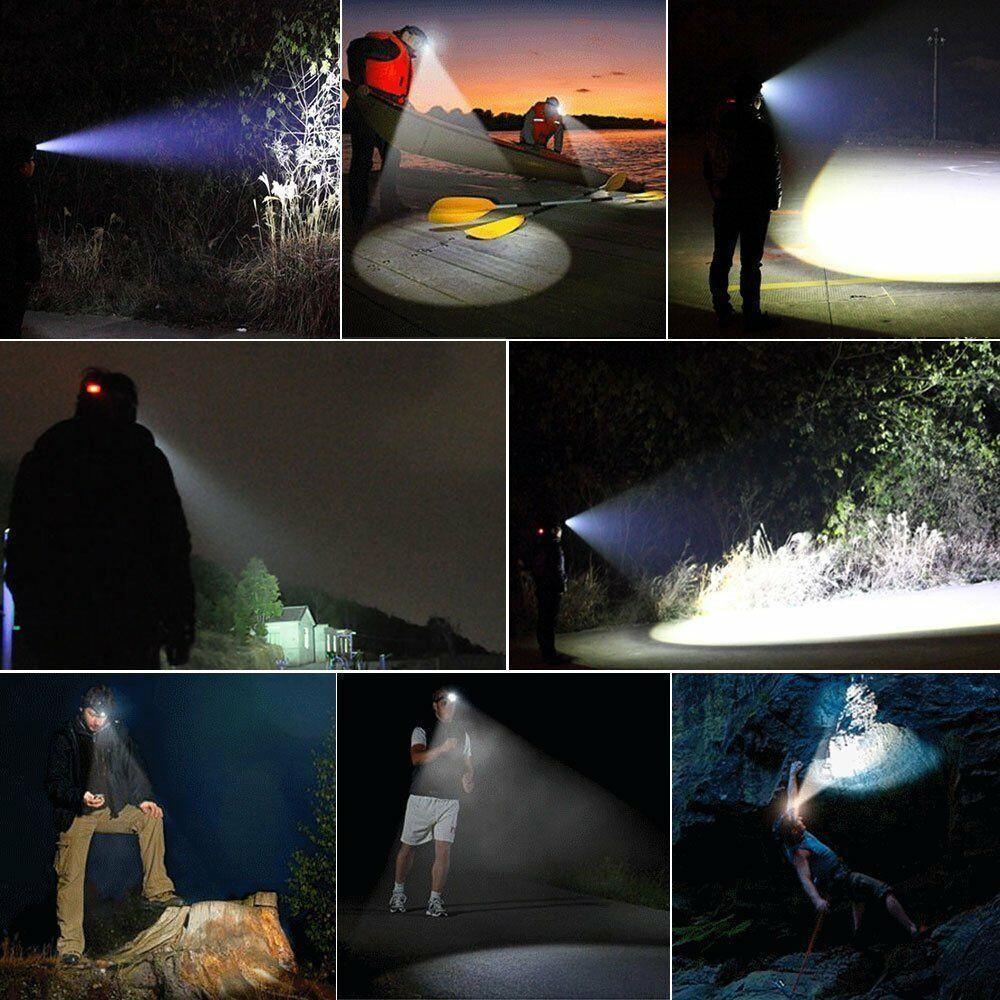 Rechargeable LED  Headlamps Ultra-bright High lumens Zoomable Waterproof LED Headlight Head Torch Flashlight Head Lamp For Fishing  Hands-Free Headlight Stevvex